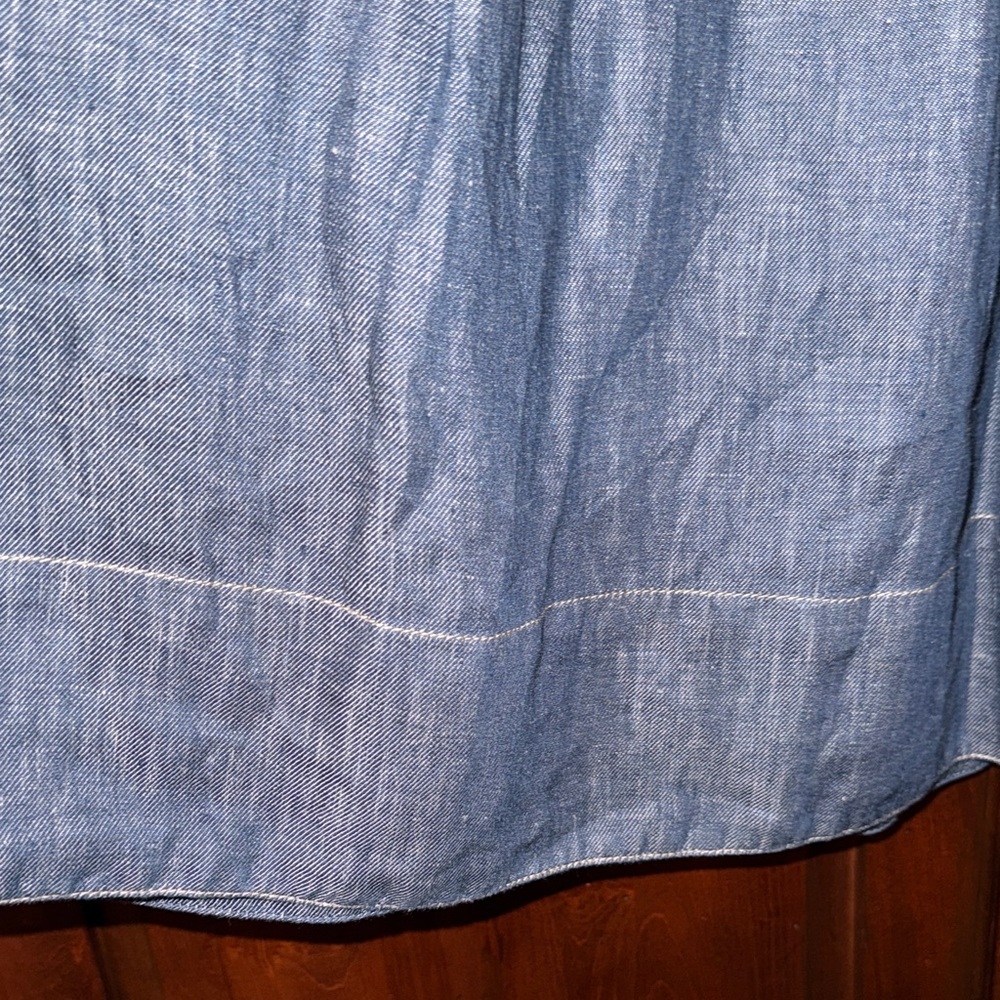 Talbots Denim A-Line Midi Skirt Size 16W - Picture 4 of 9